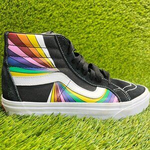 Vans Sk8-Hi Reissue Refract Pack Womens Size 7.5 Black Athletic Shoes Sneakers